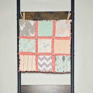 NEW Handmade Minky Rag Quilt Lovey